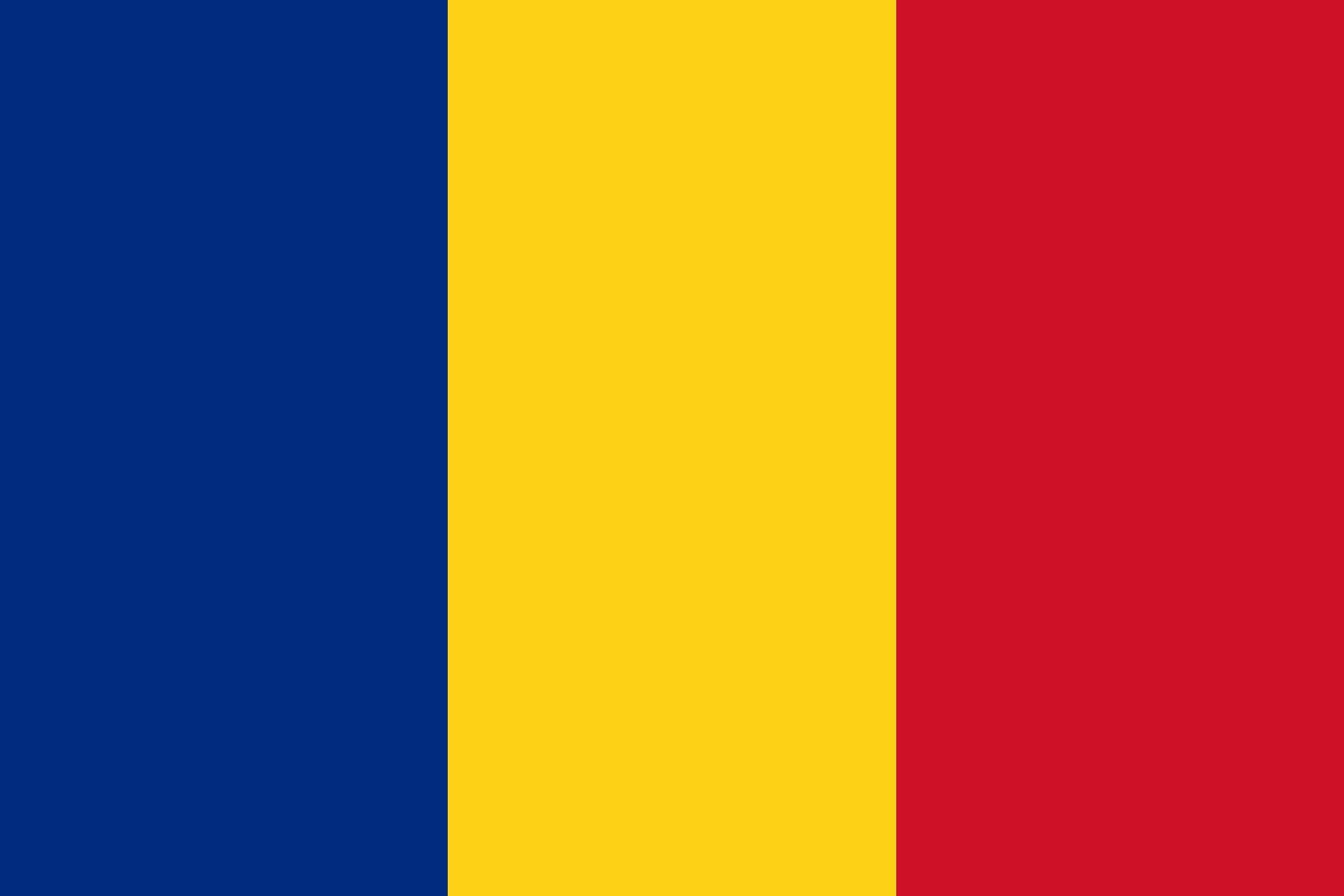 Romania flag for Romanian language
